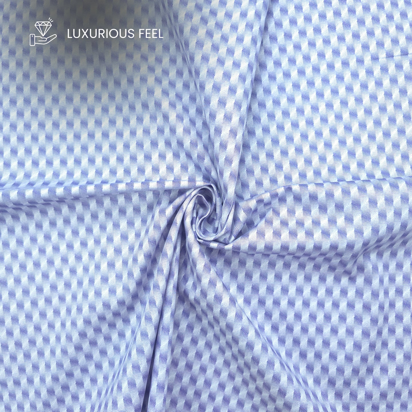 Classic Herringbone Printed Satin Fabric