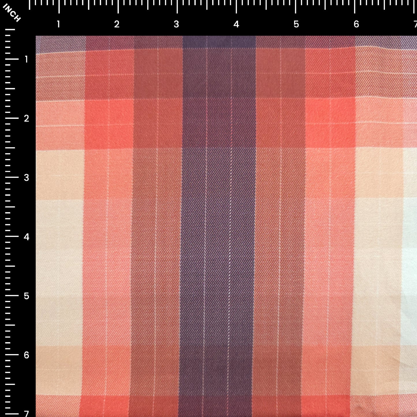 Classic Checkered Plaid Printed Satin Fabric