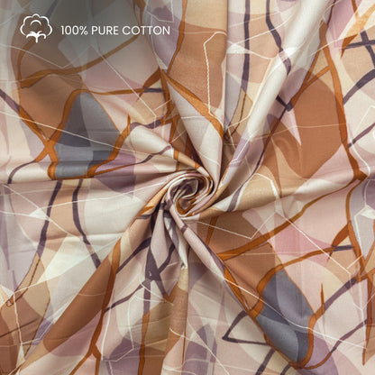 Atelier Mosaic Abstract Printed Satin Fabric