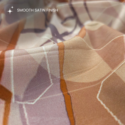 Atelier Mosaic Abstract Printed Satin Fabric