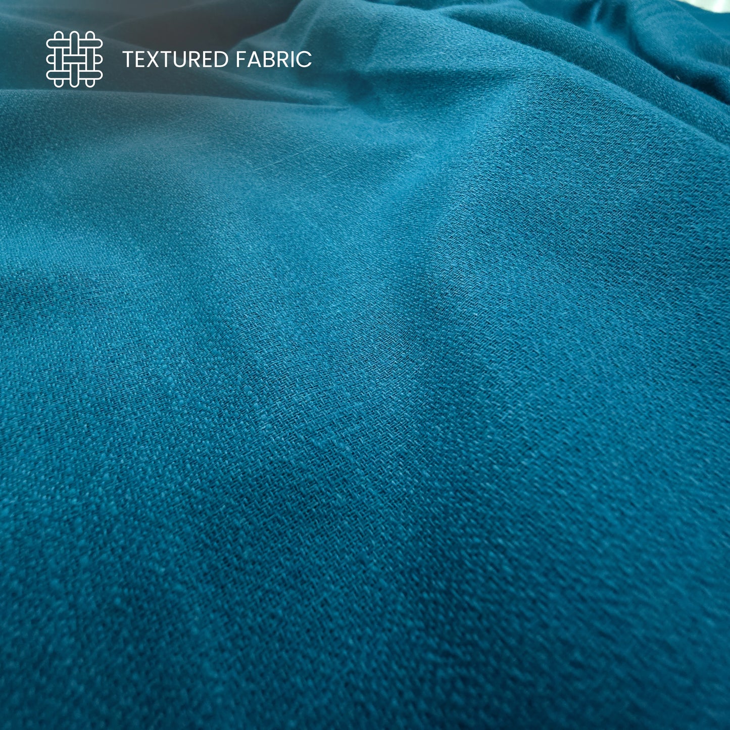 Textured Plain Dyed Crepe Cotton Slub Fabric