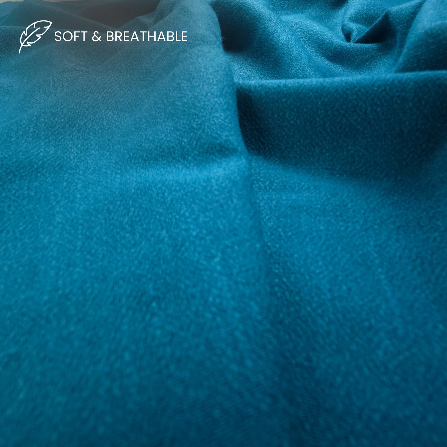 Textured Plain Dyed Crepe Cotton Slub Fabric