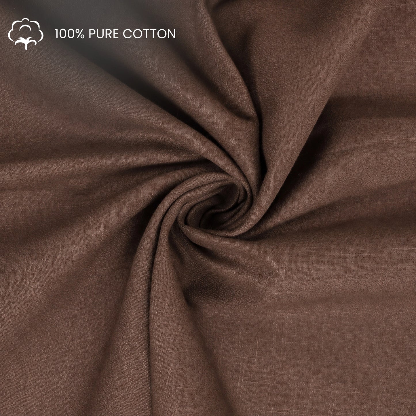 Textured Plain Dyed Crepe Cotton Slub Fabric