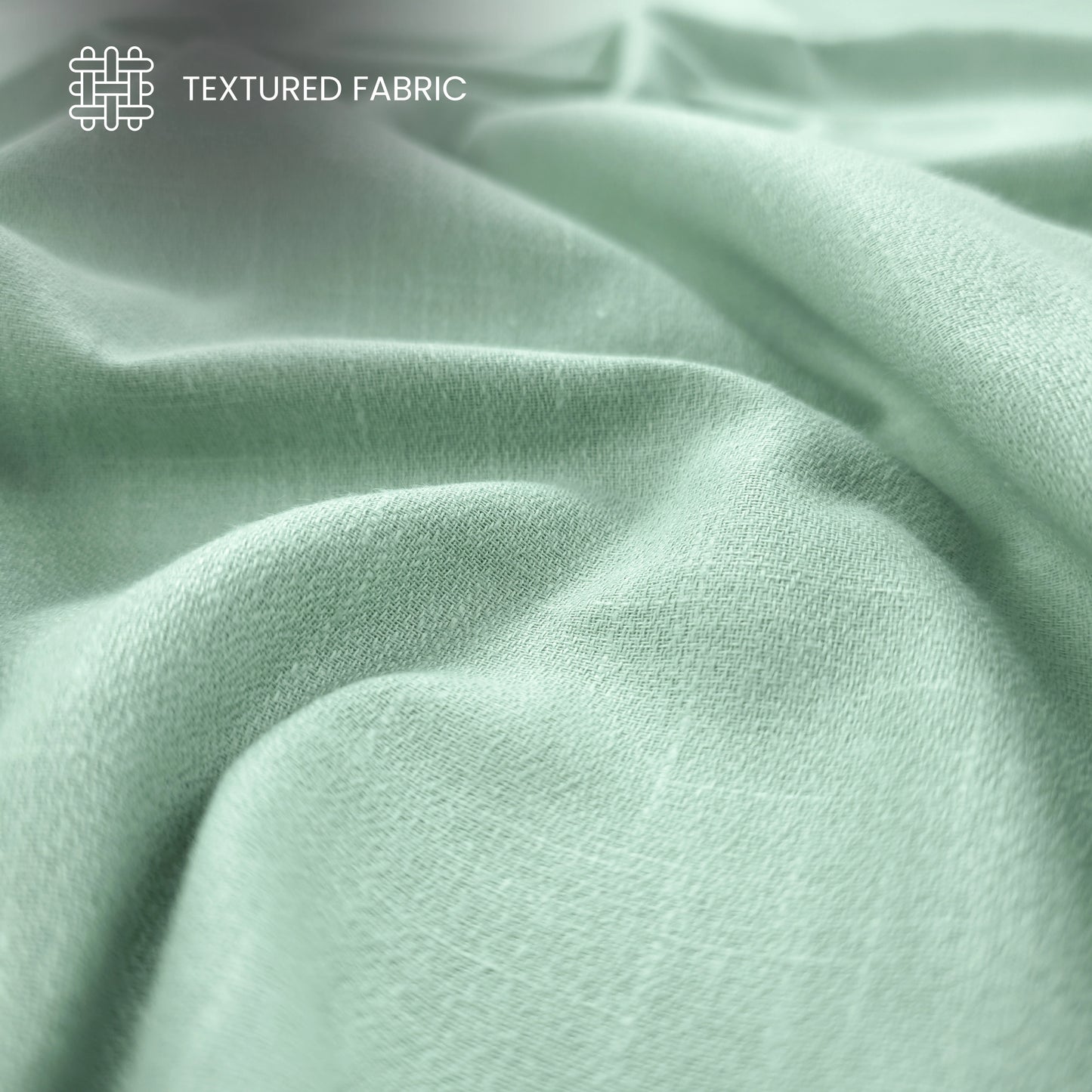 Textured Plain Dyed Crepe Cotton Slub Fabric