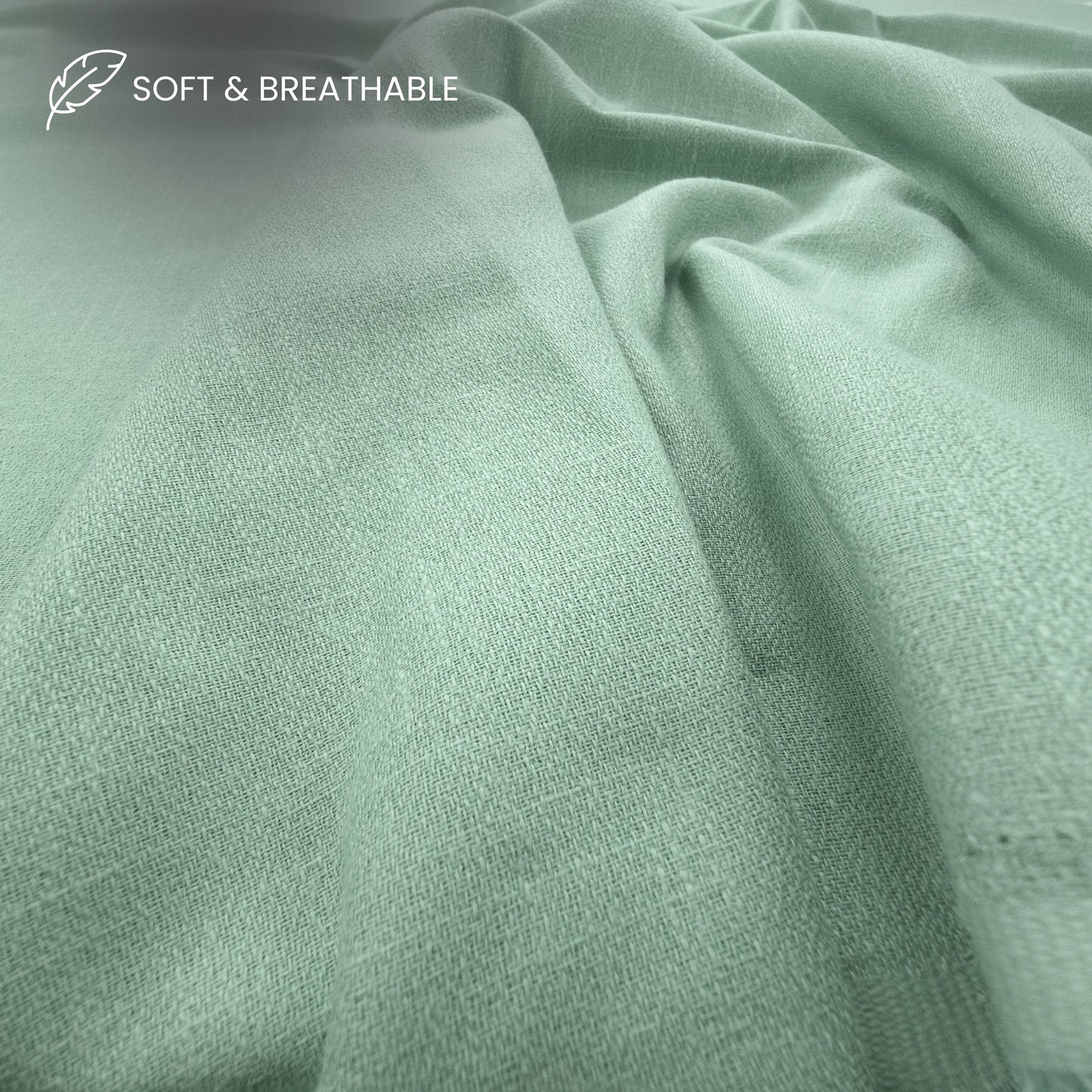 Textured Plain Dyed Crepe Cotton Slub Fabric