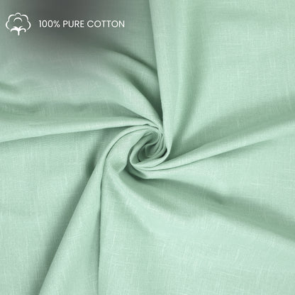 Textured Plain Dyed Crepe Cotton Slub Fabric