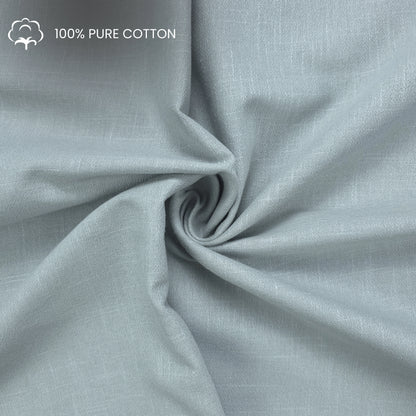 Textured Plain Dyed Crepe Cotton Slub Fabric
