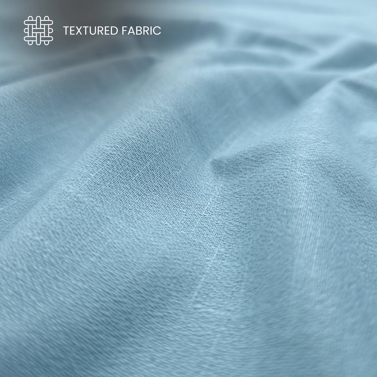 Textured Plain Dyed Crepe Cotton Slub Fabric