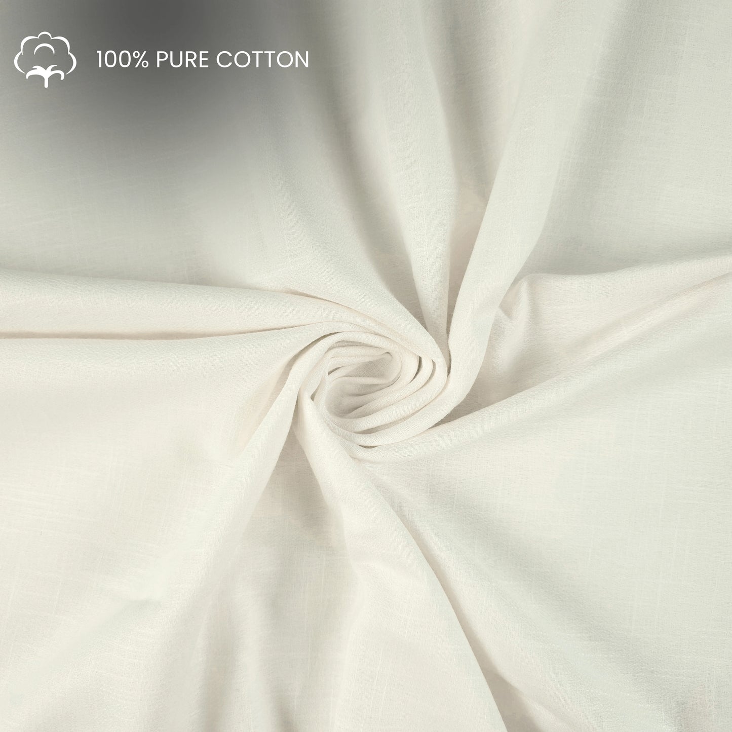 Textured Plain Dyed Crepe Cotton Slub Fabric