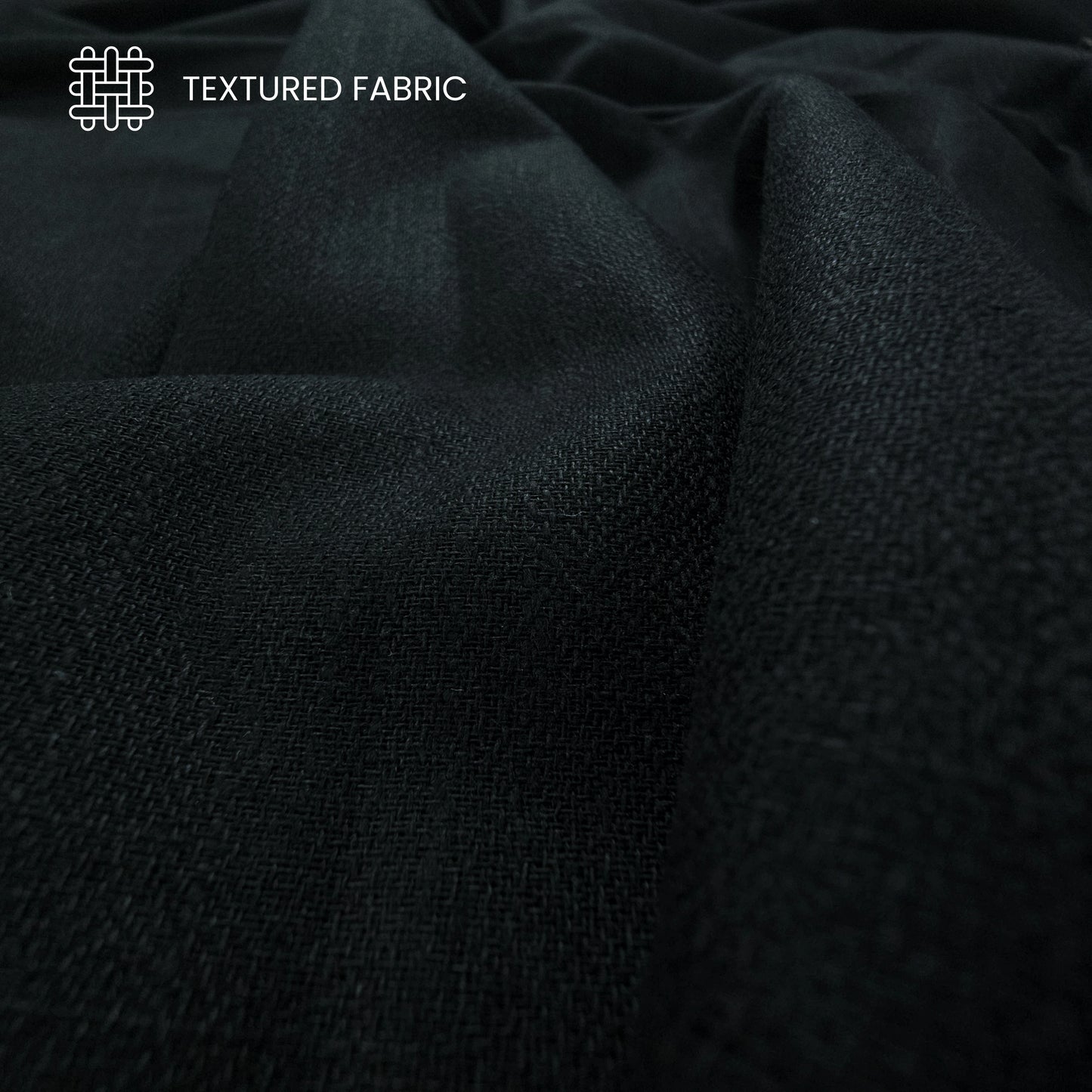 Textured Plain Dyed Crepe Cotton Slub Fabric