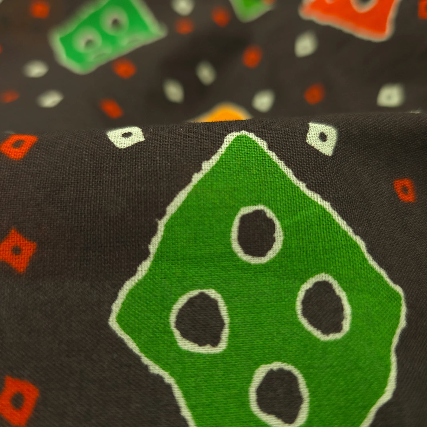 Jaipuri Buta Printed Poplin Fabric with Border