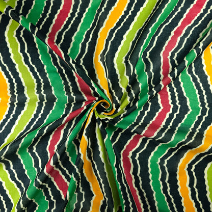 Jaipuri Leheriya Printed Cotton Mulmul Fabric