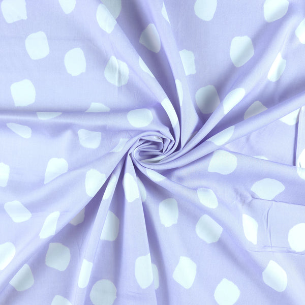 Abstract Polka Dot Printed Rayon Fabric