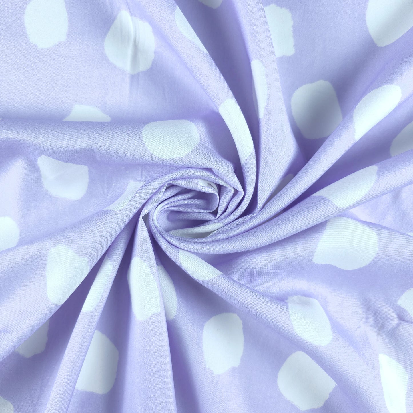Abstract Polka Dot Printed Rayon Fabric