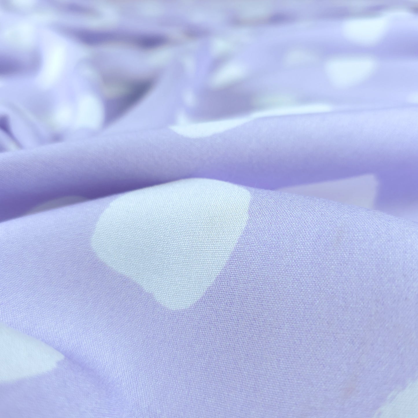 Abstract Polka Dot Printed Rayon Fabric