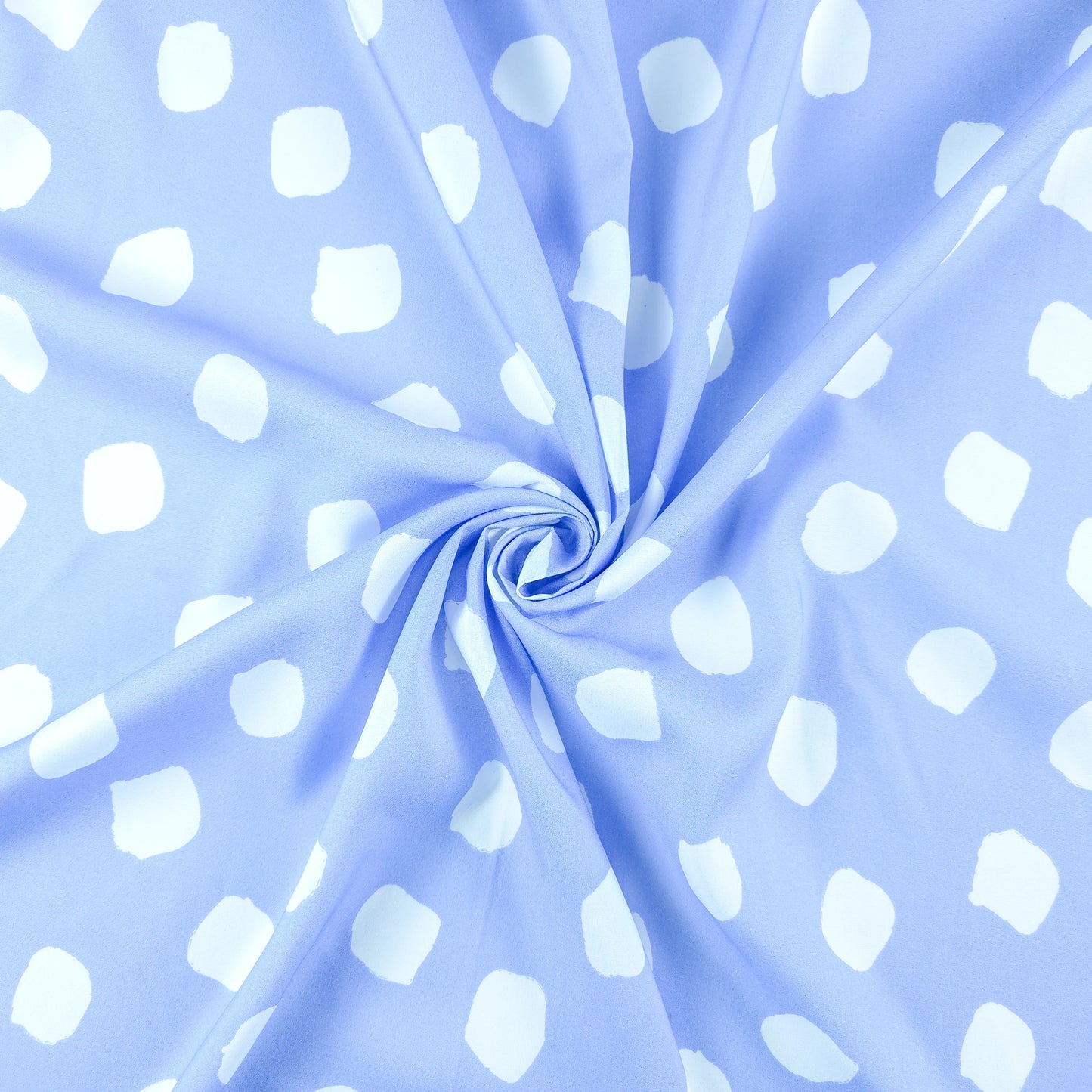 Abstract Polka Dot Printed Rayon Fabric