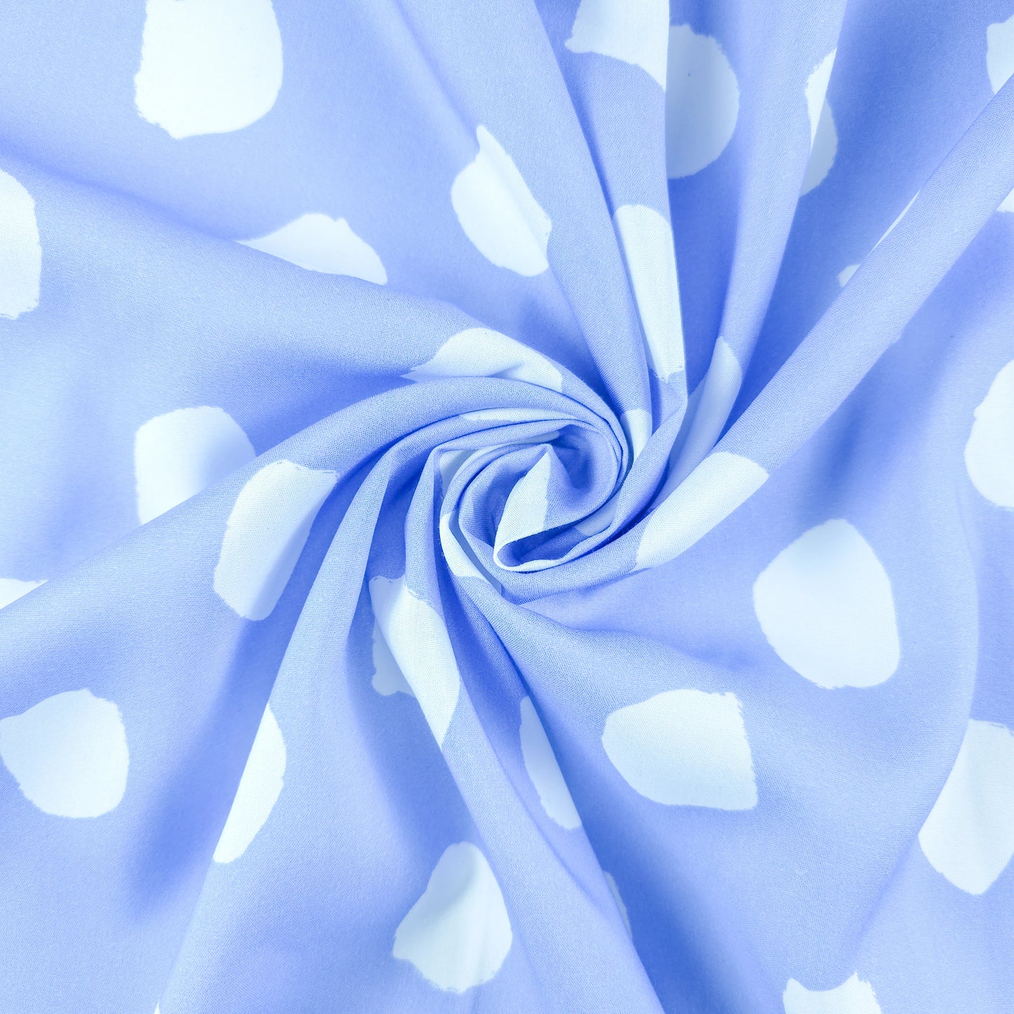 Abstract Polka Dot Printed Rayon Fabric