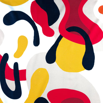 Bold Abstract Pattern Rayon Fabric