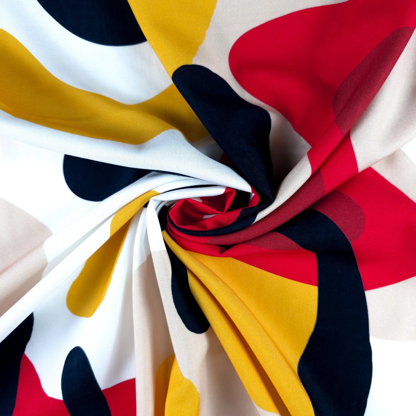 Bold Abstract Pattern Rayon Fabric