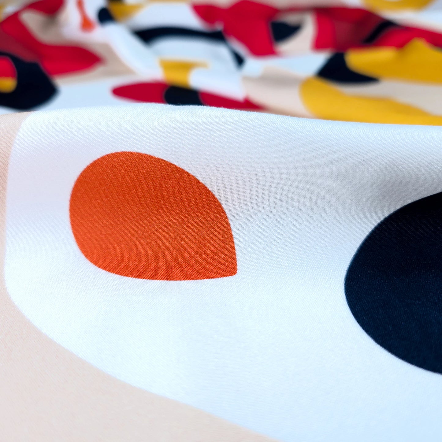 Bold Abstract Pattern Rayon Fabric