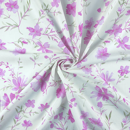 Delicate Blossom Printed Rayon Fabric