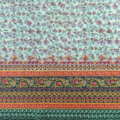 Heritage Floral Border Schiffli Cambric Fabric