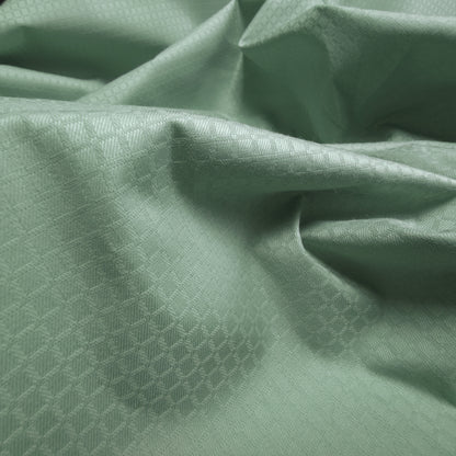 Plain Dyed Check Weave Cotton Dobby Fabric - Light Green