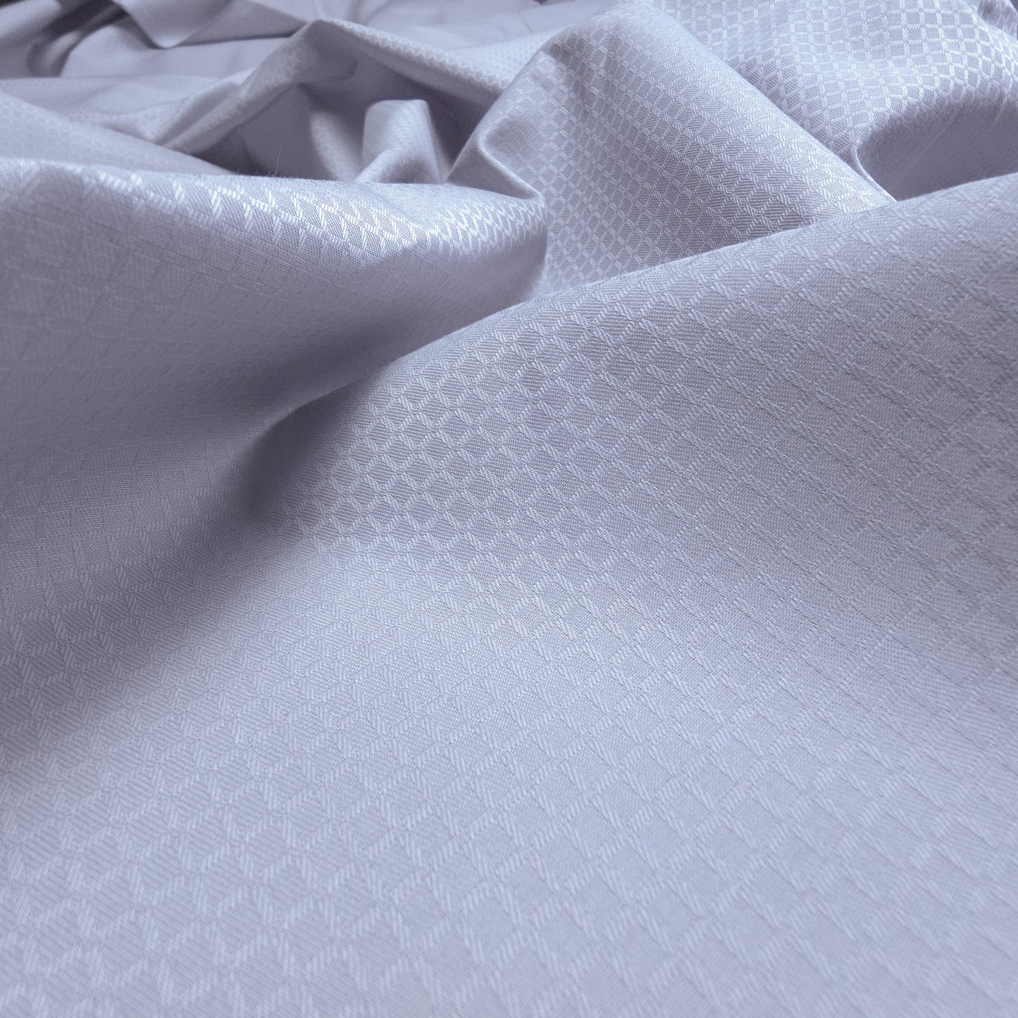 Plain Dyed Check Weave Cotton Dobby Fabric