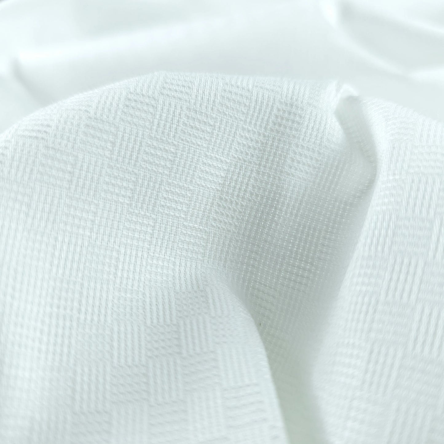 Plain Dyed Mini Check Cotton Dobby Fabric