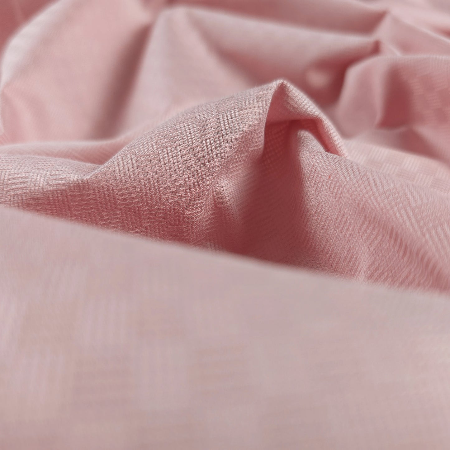 Plain Dyed Mini Check Cotton Dobby Fabric