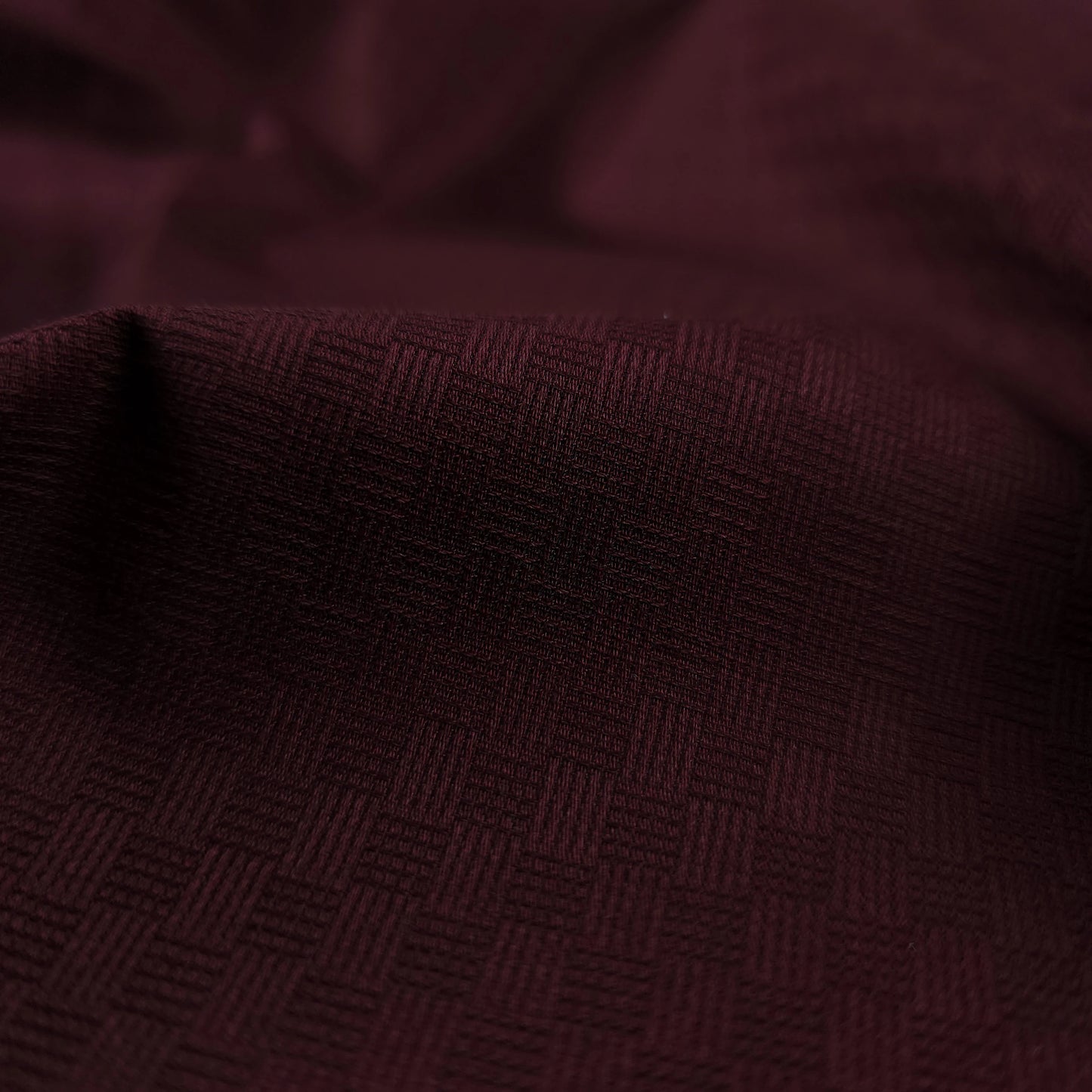 Plain Dyed Mini Check Cotton Dobby Fabric