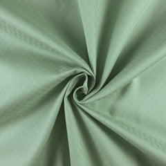Plain Dyed Mini Check Cotton Dobby Fabric - Light Green