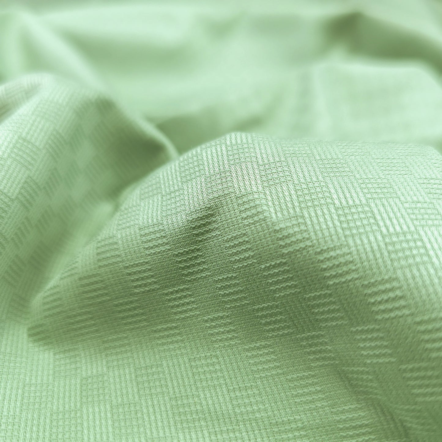 Plain Dyed Mini Check Cotton Dobby Fabric