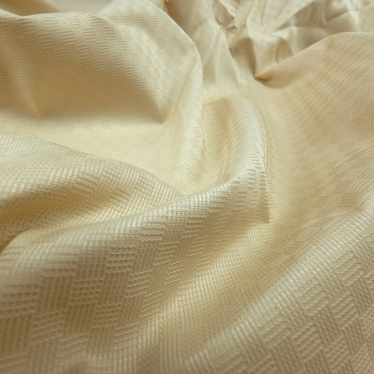 Plain Dyed Mini Check Cotton Dobby Fabric