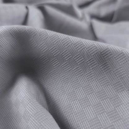 Plain Dyed Mini Check Cotton Dobby Fabric - Lavender Mist