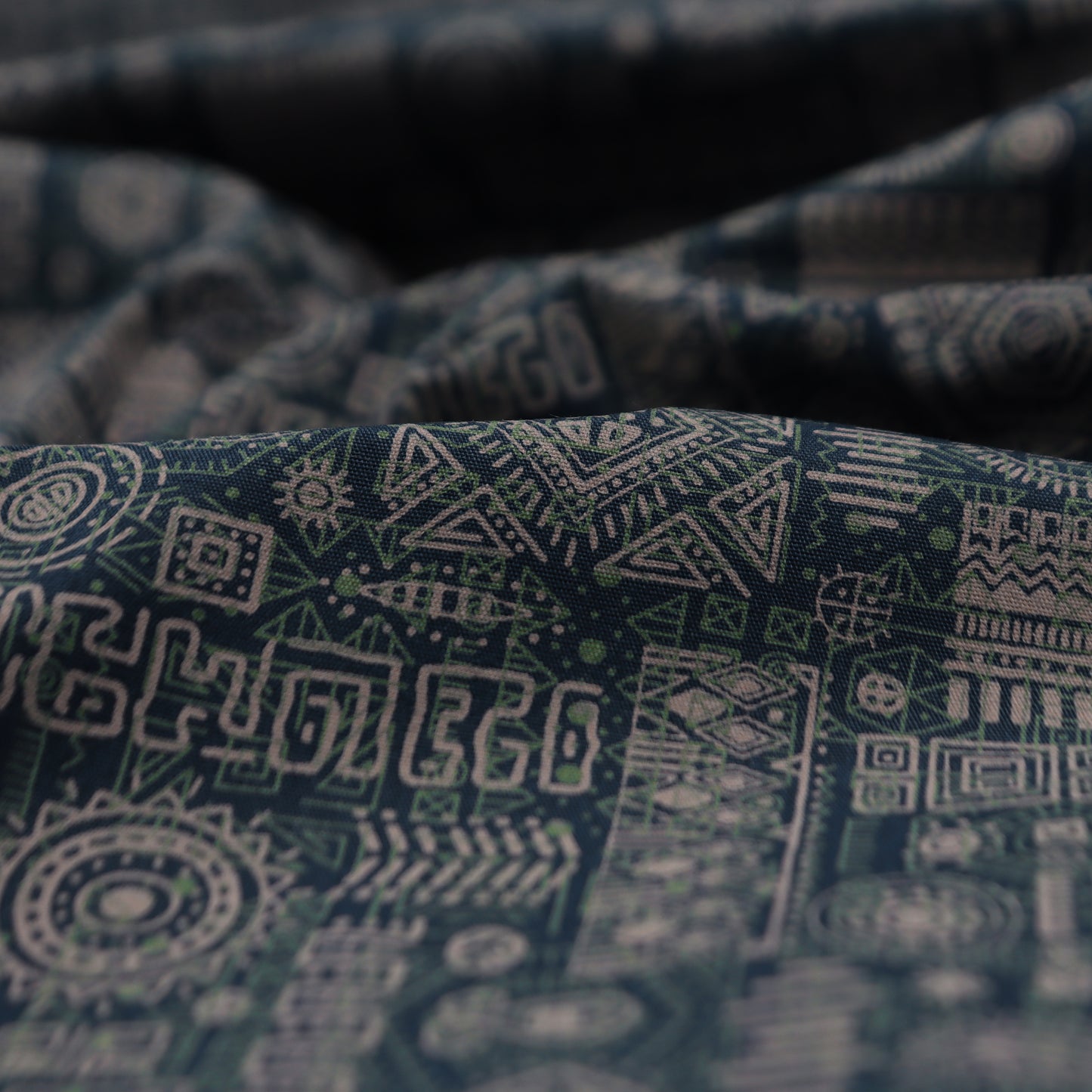 Tribal Geometric Poplin Fabric