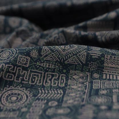 Tribal Geometric Poplin Fabric