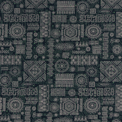 Tribal Geometric Poplin Fabric
