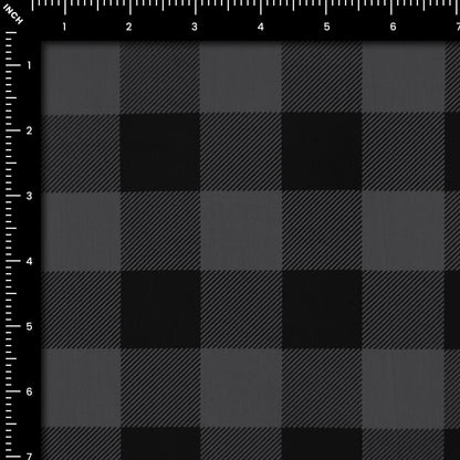 Geometric Check Panel Poplin Fabric