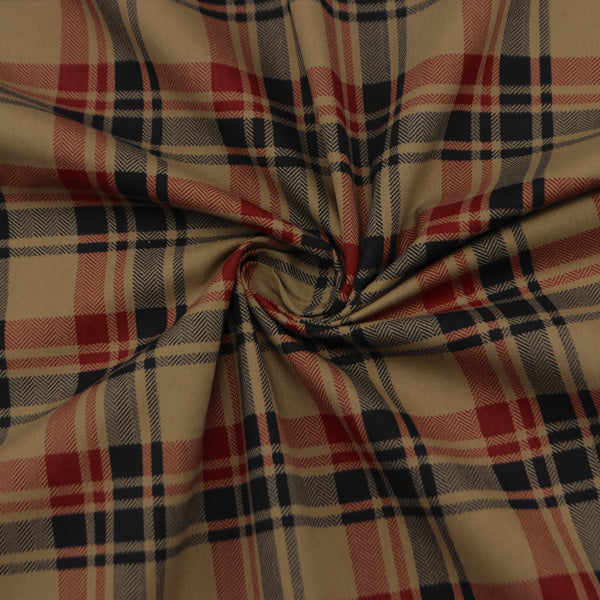 Classic Plaid Check Poplin Fabric