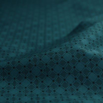 Micro Diamond Grid Poplin Fabric