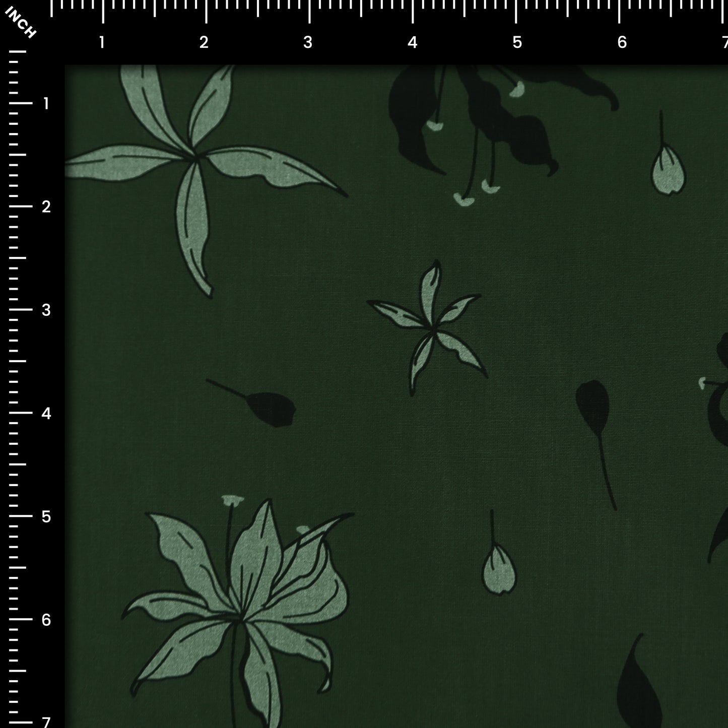 Botanical Silhouette Poplin Fabric