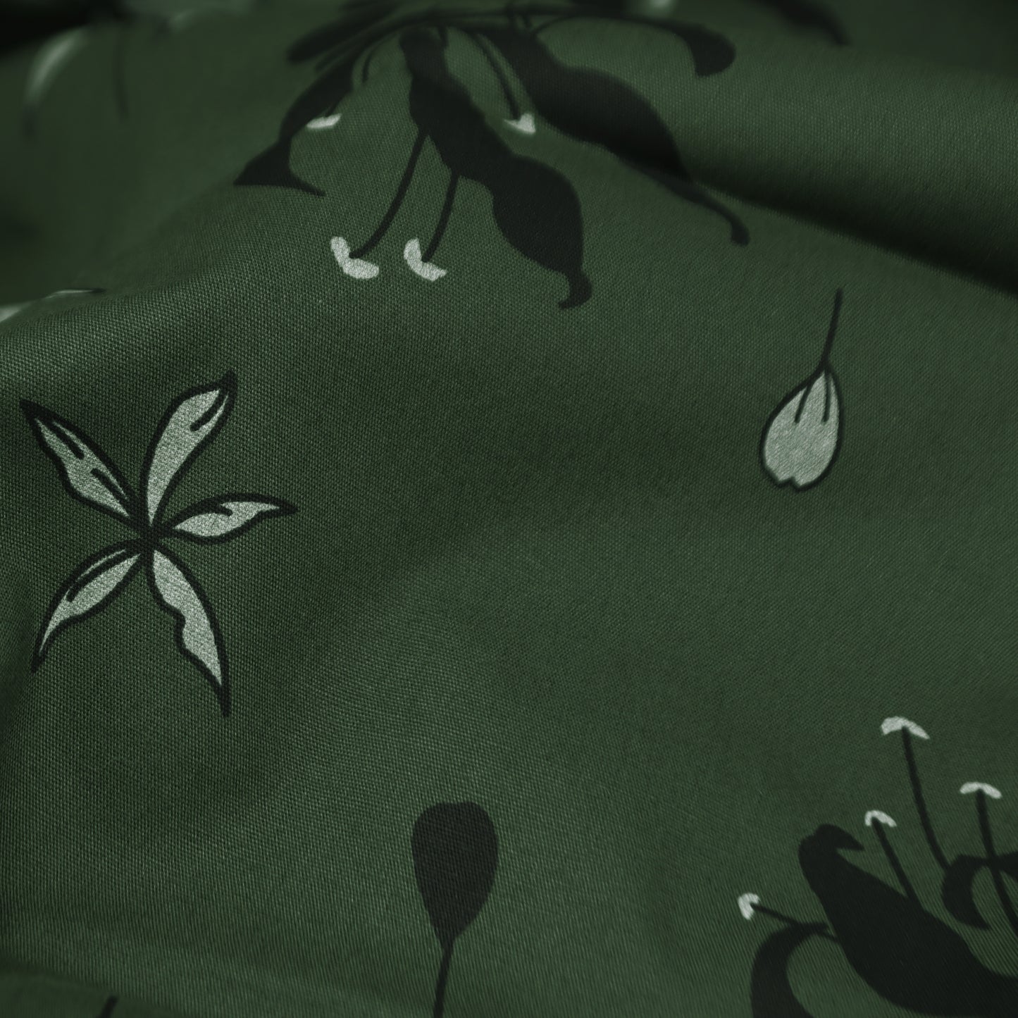 Botanical Silhouette Poplin Fabric