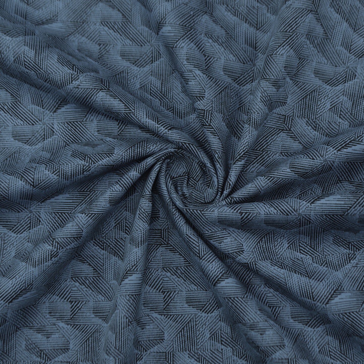 Textured Geometric Poplin Fabric