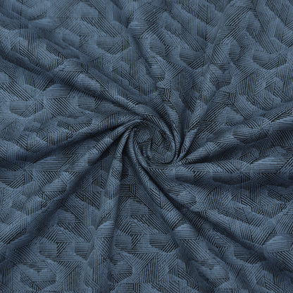 Textured Geometric Poplin Fabric