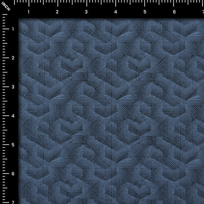 Textured Geometric Poplin Fabric