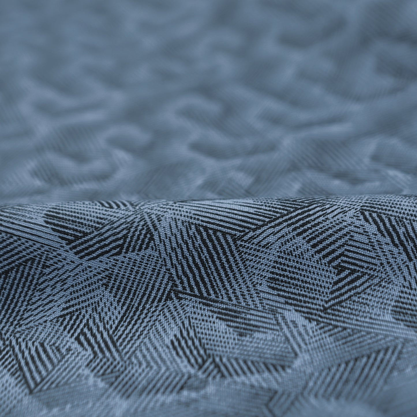 Textured Geometric Poplin Fabric