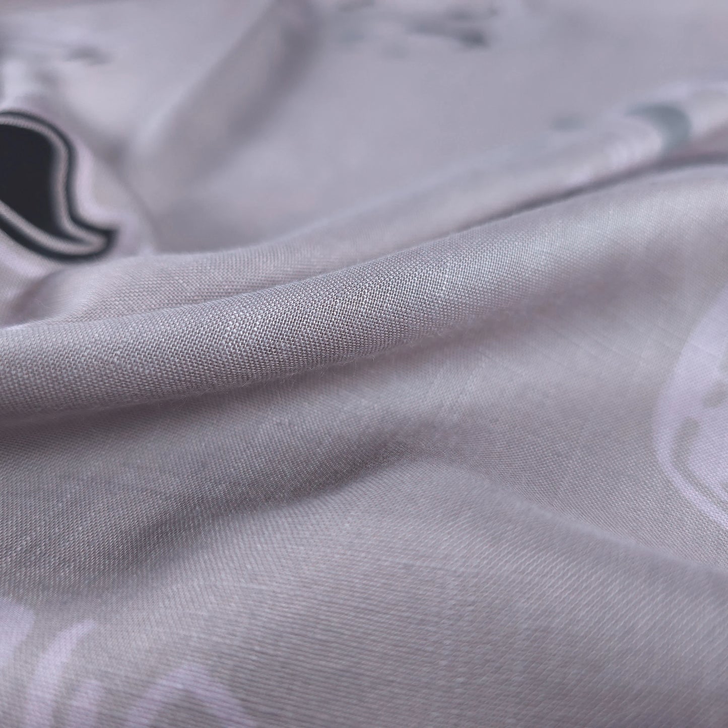 Minimal Geometric Motif Modal Rayon Fabric