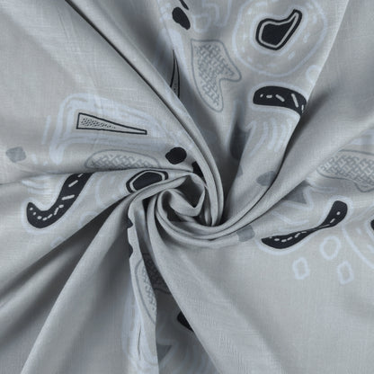 Minimal Geometric Motif Modal Rayon Fabric