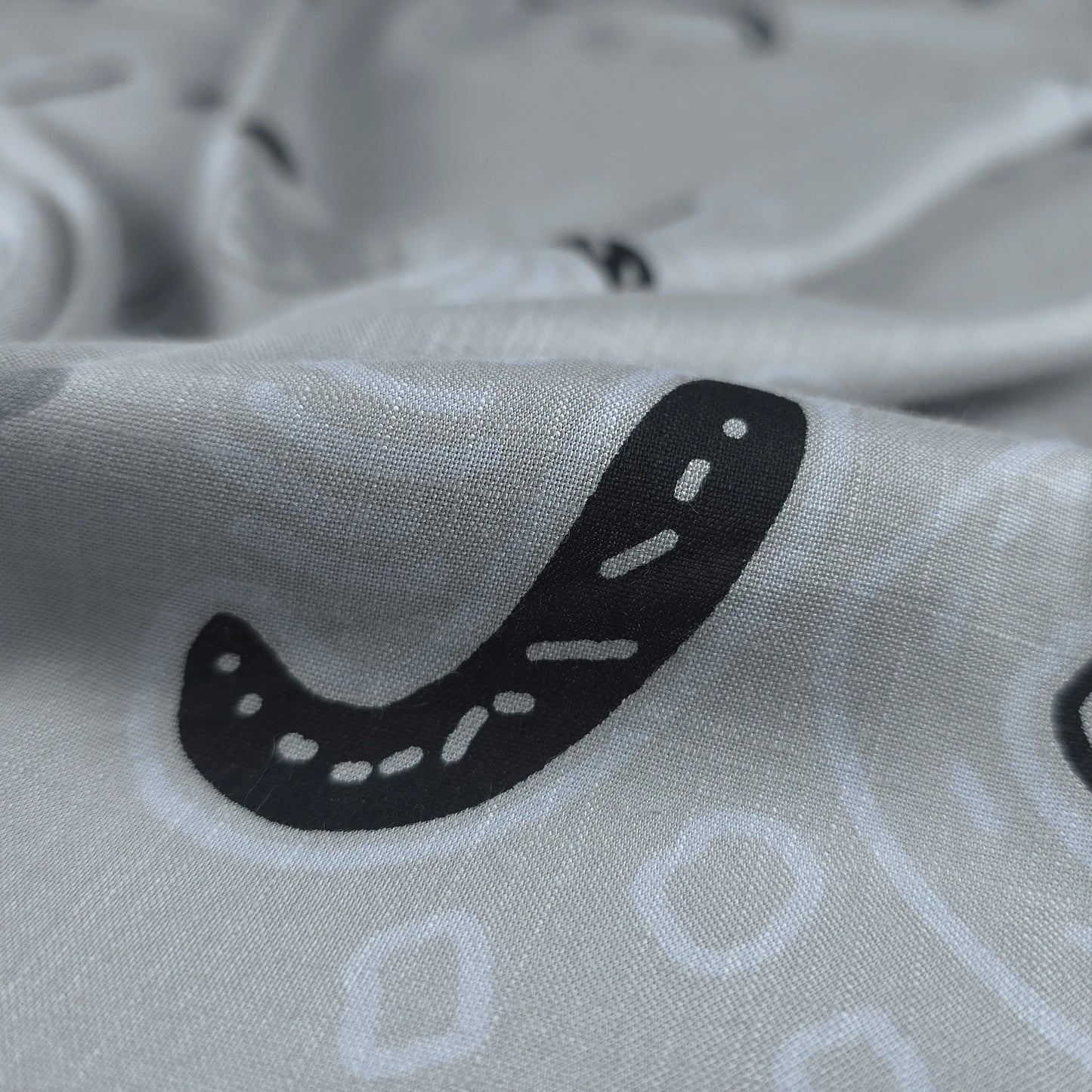 Minimal Geometric Motif Modal Rayon Fabric